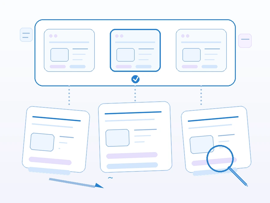 A company selecting a marketing or web agency with AI